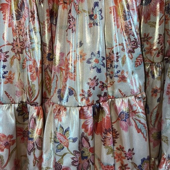 Free People Floral Maxi Dress - Red and Cream - Picture 14 of 14